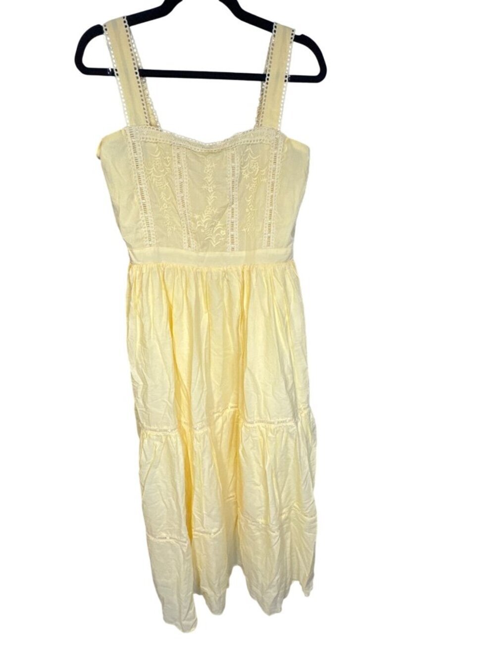 NWT And Now This Femme Dress Petite Large Cream Yellow MSRP $80
